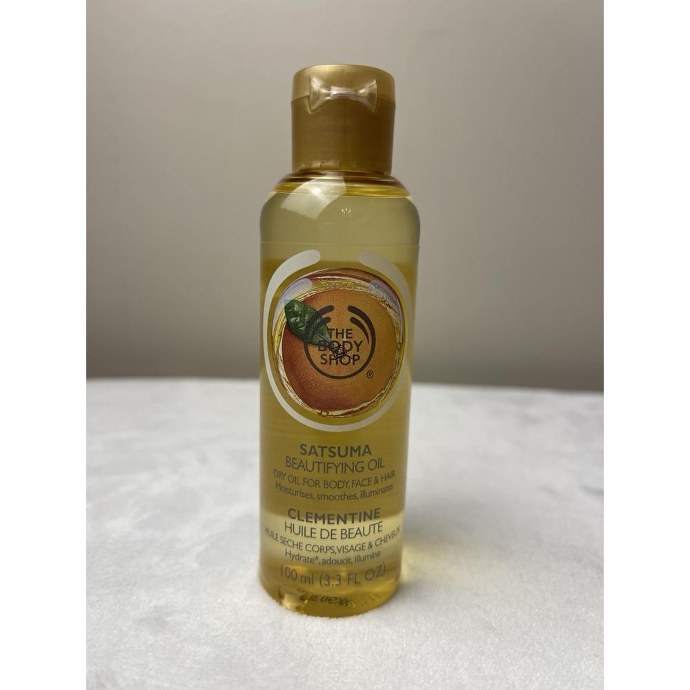 The Body Shop Beautifying Oil For Body, Face & Hair‎ Satsuma 3.3 Fl Oz RARE